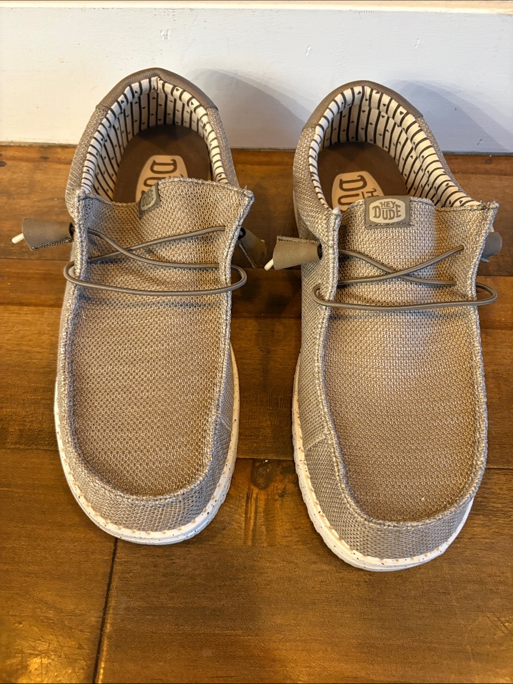 Hey Dude Men's Casual Slip-On Loafers in Taupe